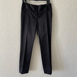 INC black sateen pants size 4